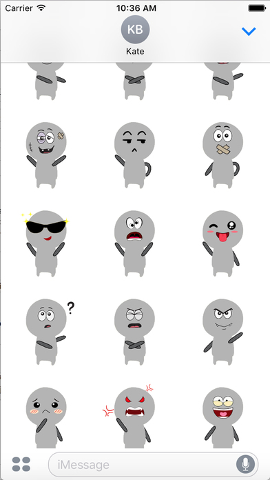 FunnyIce - Smiley Face Emoji for iMessage screenshot 3