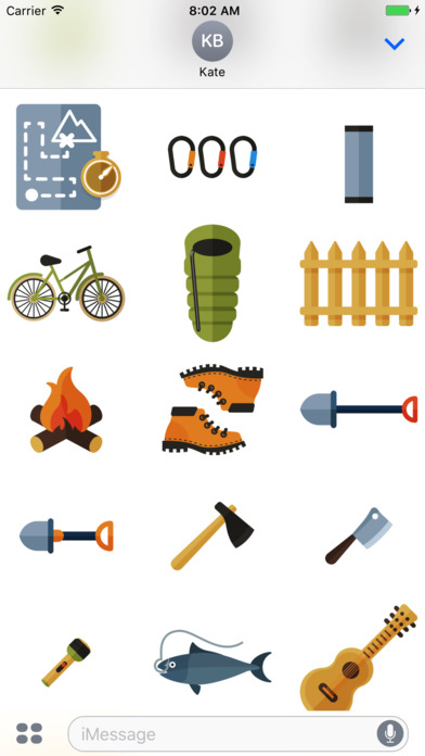 Camping - Stickers for iMessage screenshot 4