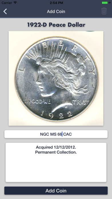 Peace Dollars - Coin Guide & Collection Tracker screenshot 3