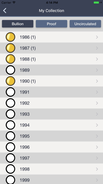 Silver Eagles - Coin Guide & Collection Tracker screenshot 4