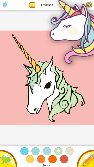 Cute Unicorn Coloring Drawing Book for Girl screenshot 3