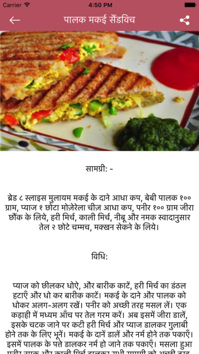 FastFood Recipe in Hindi screenshot 3
