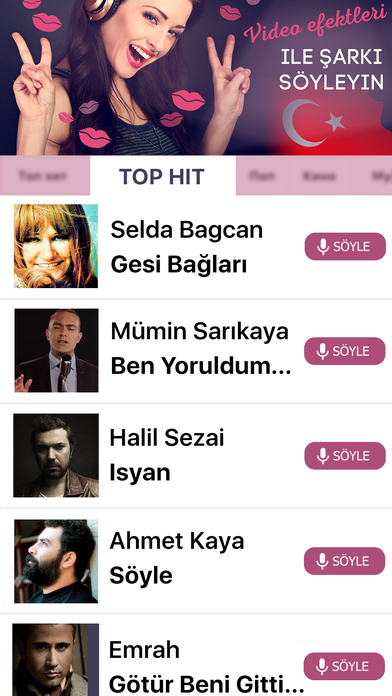Arkadaşlar ile Türkçe karaoke şarkı söyleme screenshot 2