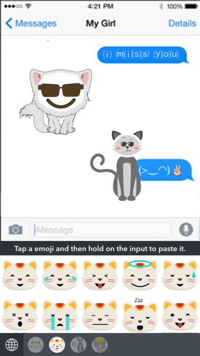 Kitty Emoji Lite screenshot 3