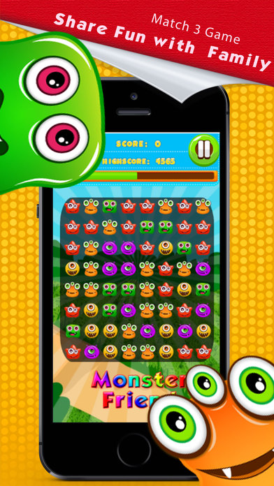 Monster Crush Match 3 Puzzle Game screenshot 3