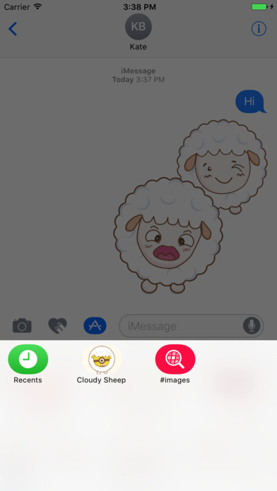 Cloudy Sheep Stickers screenshot 2