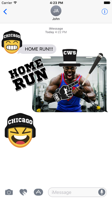 Chicago WS Baseball Stickers & Emojis screenshot 2