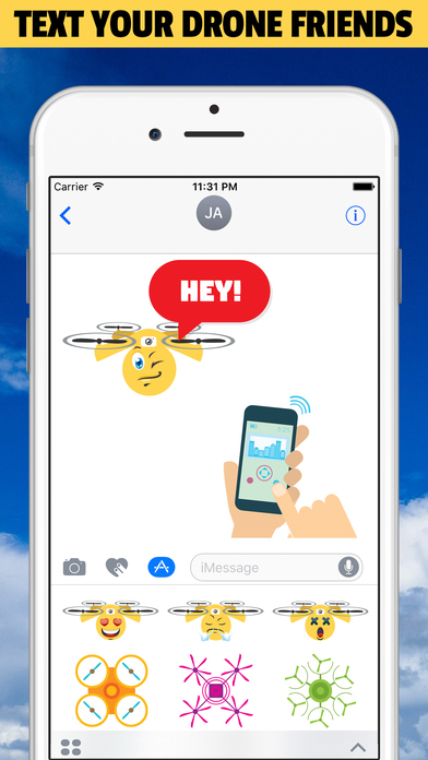 DRONEMOJI - Drone Emojis - Stickers For Drones screenshot 2