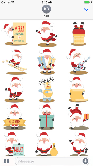 Christmas Santa Claus Stickers screenshot 2