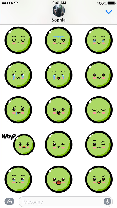 Paddy Pea - Stickers for iMessage screenshot 2