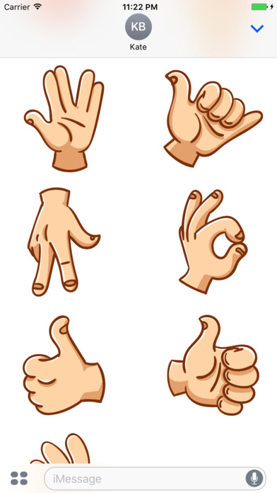 Hand Gestures - Stickers for iMessage screenshot 4