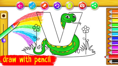 Color My Alphabets - Coloring And Drawing For Kids screenshot 2