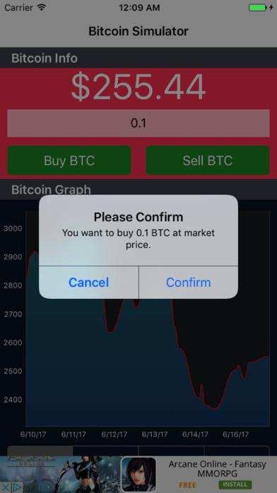 Bitcoin Simulator screenshot 2