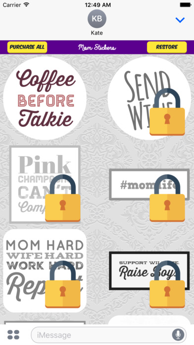 Mom Stickers for iMessage screenshot 3