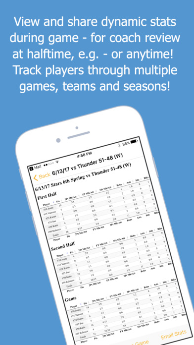 TeamStats Basketball screenshot 3