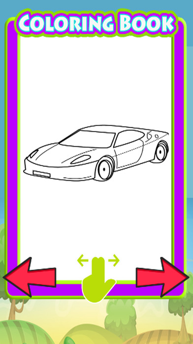 Coloring Page Drawing Book Car Edition screenshot 2