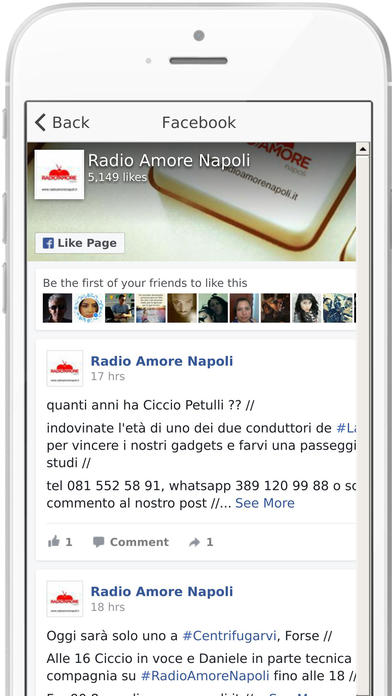 Radio Amore Napoli screenshot 3