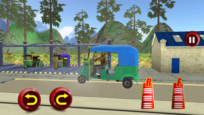Auto Rickshaw Cargo Train : Rail Drive 3D Game screenshot 3