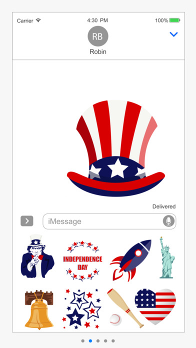 4th of July America Stickers screenshot 2