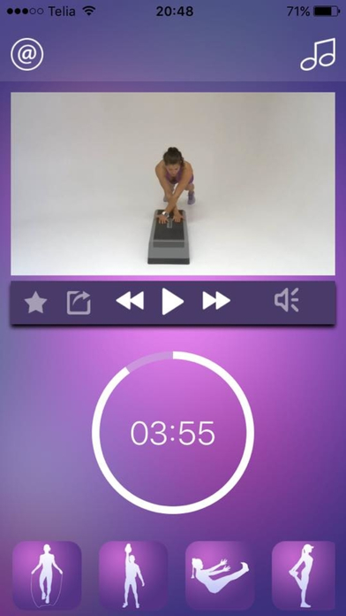 Stepper Workout Fat Burning Step Fitness Exercises screenshot 3