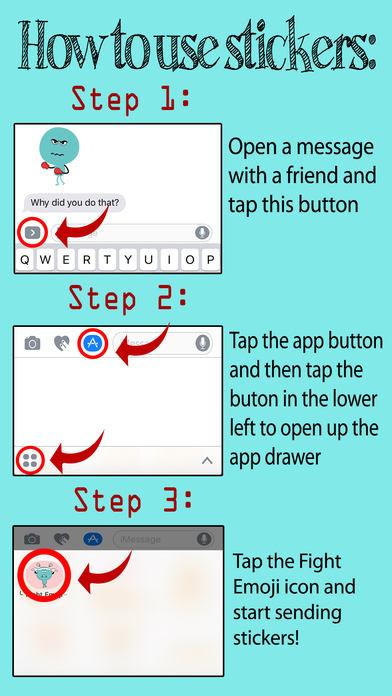 Fight Emoji - Emoji Library for iMessage screenshot 4
