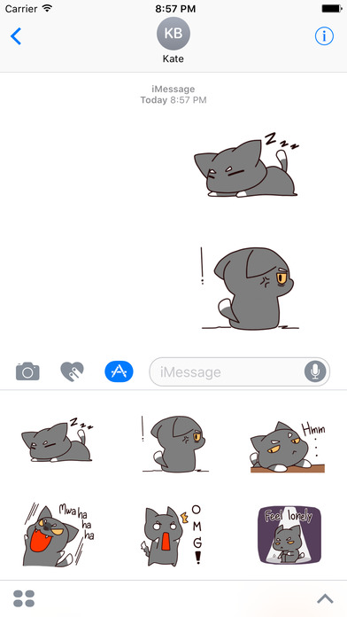 Grumpmoji 2 - animated grumpy cat gif stickers screenshot 3