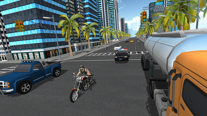 Motorcylce Racing in 3D City screenshot 2