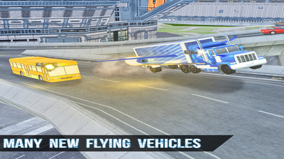 Futuristic Flying Bus Racing screenshot 4