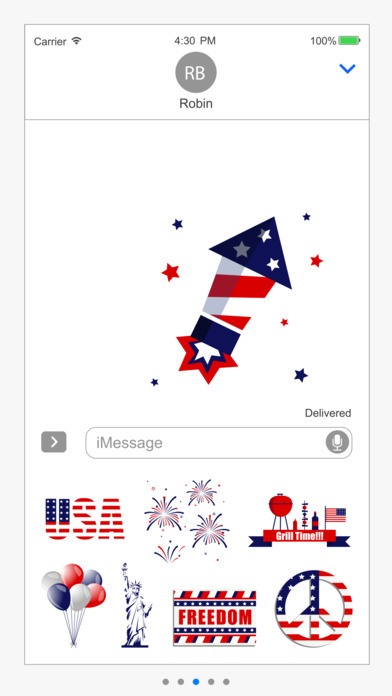 4th of July America Stickers screenshot 4