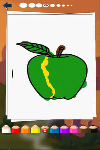 Coloring Books Fruits and  Apples For Kids screenshot 2
