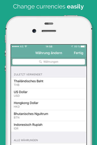 currency converter by travelwunder screenshot 3