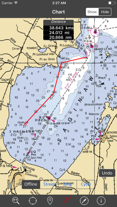 Huron & Erie Lakes Marine Map screenshot 3