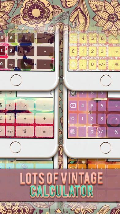 Calculator Keyboard Themes in Vintage Wallpapers screenshot 2