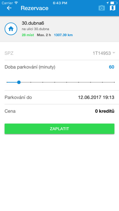 Zaparkujto.cz screenshot 2