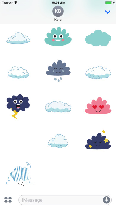 Animated Cute Cloud Stickers screenshot 4