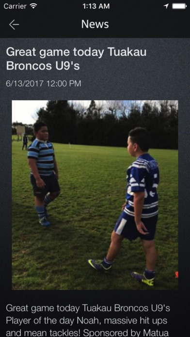 Tuakau Rugby League screenshot 3
