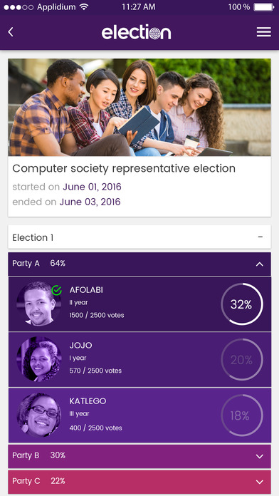 Election App screenshot 3