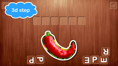 Vegetables. Spelling puzzle. screenshot 4