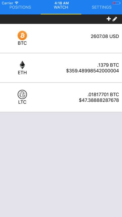 Cryptorate - Automatically track altcoin trades screenshot 2