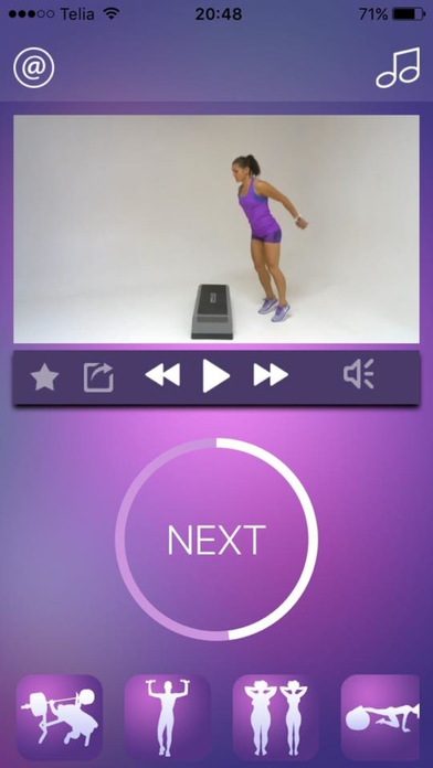 Stepper Workout Fat Burning Step Fitness Exercises screenshot 4