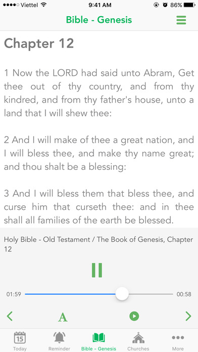 Holy Bible: Audio Bible KJV version, Daily Verse screenshot 2
