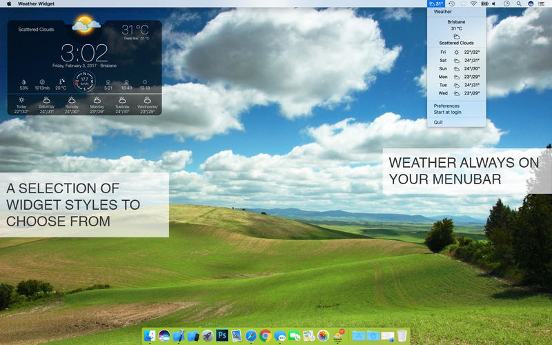 Weather Widget: Desktop forecast Australia Pro 앱스토어 스크린샷