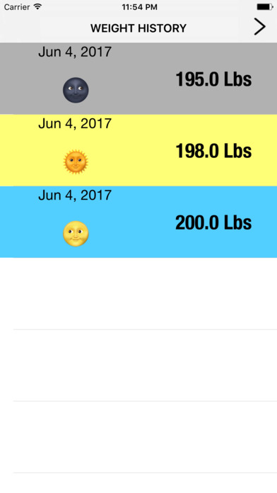 Basic Weight Tracker screenshot 4