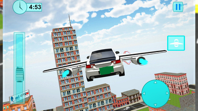 Flying Police Electric Car - Futuristic Driving 3D screenshot 3