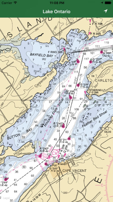 Marine: Lake Ontario offline GPS nautical charts screenshot 3