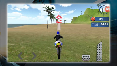 MotoCross Beach Bike Stunts 3D screenshot 2