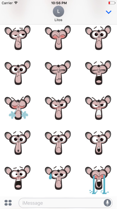 Do the Monkey iMessage Sticker Pack by Litosfera screenshot 4