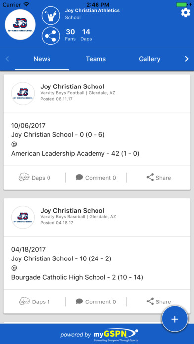 Joy Christian Athletics screenshot 2