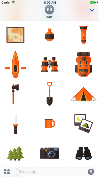 Camping - Stickers for iMessage screenshot 3