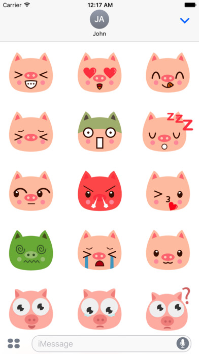 Pig Emotion Sticker screenshot 3